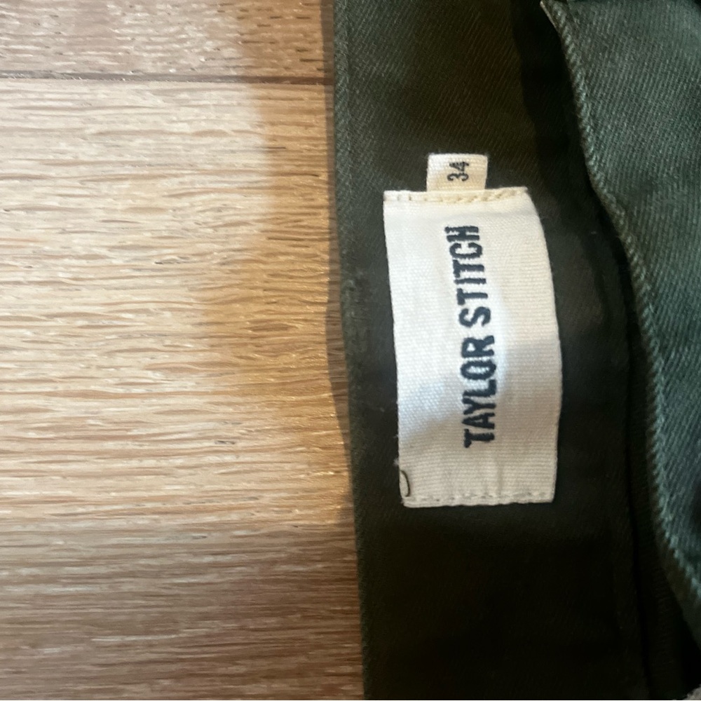 Green chinos